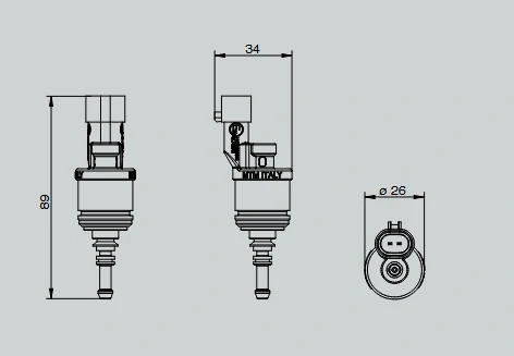Vstřikovač BRC oranžový MY09